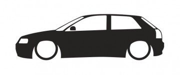 Autocolante com Audi A3 8L