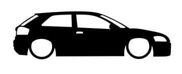 Autocolante com Audi A3 8P