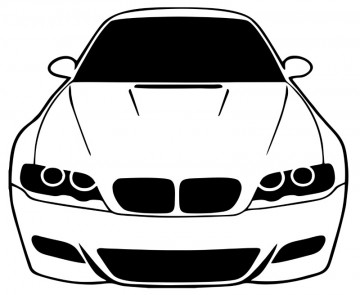 Autocolante com BMW e46