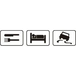 Autocolante - Comer Dormir Carro
