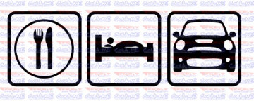 Autocolante - Comer Dormir Mini