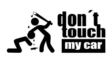 Autocolante - Dont touch my car