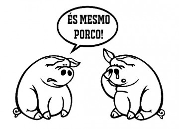 Autocolante - És mesmo porco!