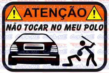Autocolante Impresso - Não tocar no meu Polo 86C G40