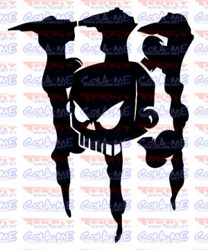 Autocolante - Monster Caveira