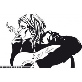Autocolante Música - Kurt Cobain- Nirvana