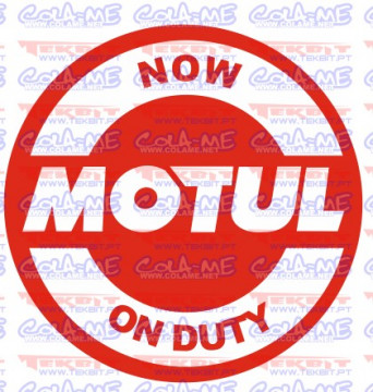 Autocolante - Now motul on duty