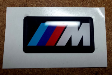 Autocolante Resinado 3D para BMW ///M - 40 x 20mm