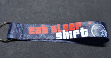 Fita Porta Chaves com Eat Sleep Shift