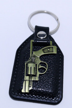 Fita porta chaves com Pistola Revolver