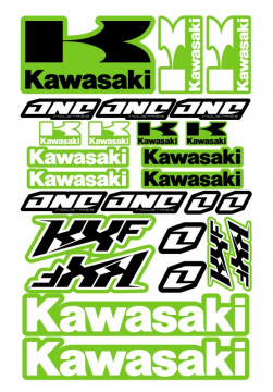 Folha / Pack de Autocolantes - Kawasaki