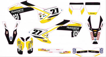 Kit Autocolantes Para Husqvarna TC FC 125 250 450 16-17