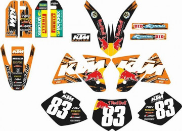 Kit Autocolantes Para KTM SX / MX 98-00