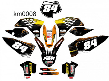 Kit Autocolantes Para Moto - KTM SX MX 07 - 10