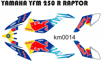 Kit Autocolantes Para Yamaha YFM 250 R Raptor