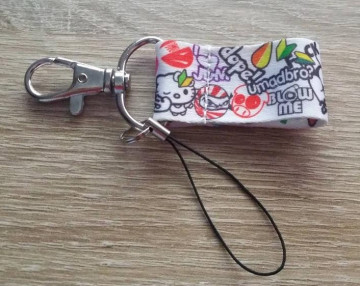 Mini Fita Porta Chaves com Sticker Bomb