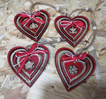 Ornamento para árvore de Natal em MDF