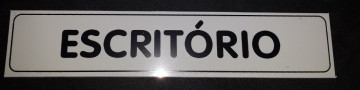 Placa PVC - Escritório