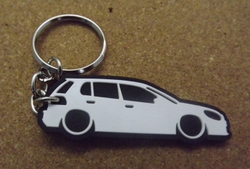 Porta Chaves com silhueta de Volkswagen Golf VI / MKVI - 5 Portas
