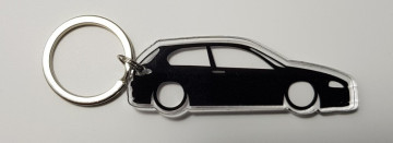 Porta Chaves de Acrílico com silhueta de Alfa Romeo 147