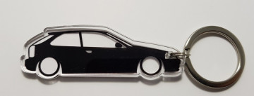 Porta Chaves de Acrílico com silhueta de Honda Civic EK