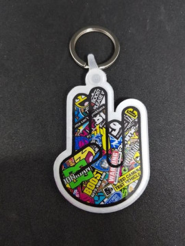 Porta chaves em acrílico - Shocker - JDM Mão Bomb Sticker