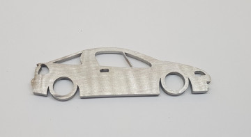 Porta Chaves em inox com silhueta com Opel Tigra