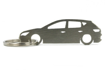 Porta Chaves em inox com silhueta com Seat Leon 5F 5P
