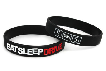 Pulseira- EAT SLEEP DRIVE Preto