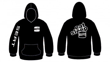 Sweatshirt com capuz para Eat Sleep Seat