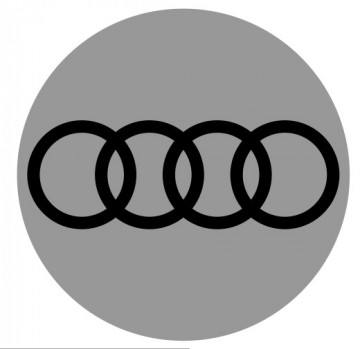 4 Autocolantes Para Centros de Jantes para Audi