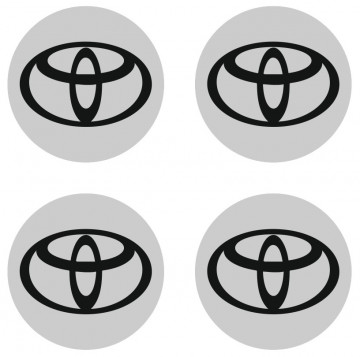 4 Autocolantes Para Centros de Jantes para TOYOTA