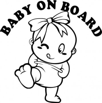 Autocolante - BABY ON BOARD