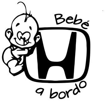 Autocolante - Bebé a bordo para Honda