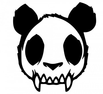 Autocolante - Caveira Panda