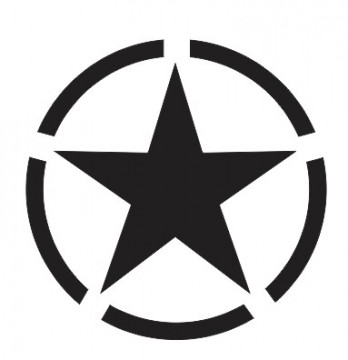 Autocolante com Army Star