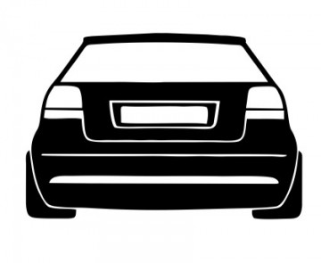 Autocolante com Audi A3 8P