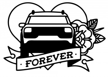 Autocolante com Citroen Cactus Forever