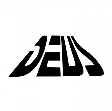 Autocolante com Deus.