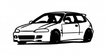 Autocolante com Honda EG