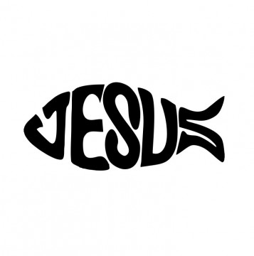 Autocolante com Jesus