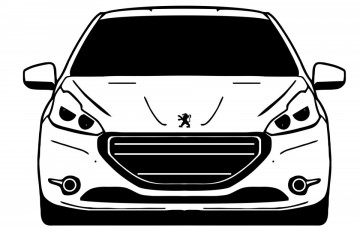 Autocolante com Peugeot 208