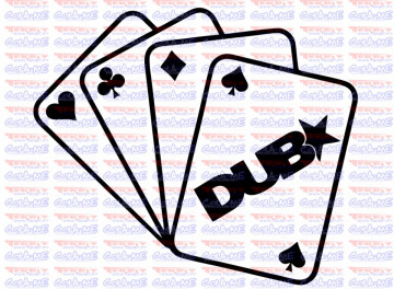 Autocolante - DUB Cartas