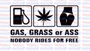 Autocolante - Gas Grass or Ass