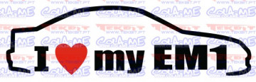 Autocolante - I love my EM1