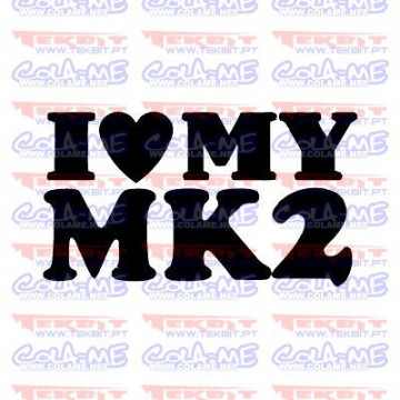 Autocolante - I love My MK2