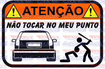 Autocolante Impresso - Não tocar no meu Punto(1)