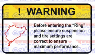 Autocolante Impresso - Warning - Ring