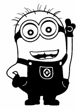 Autocolante - Minion Sorridente