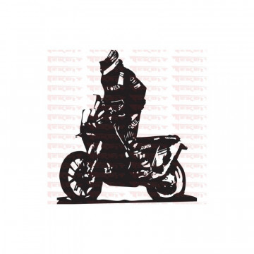 Autocolante - Motoqueiro Dakar
